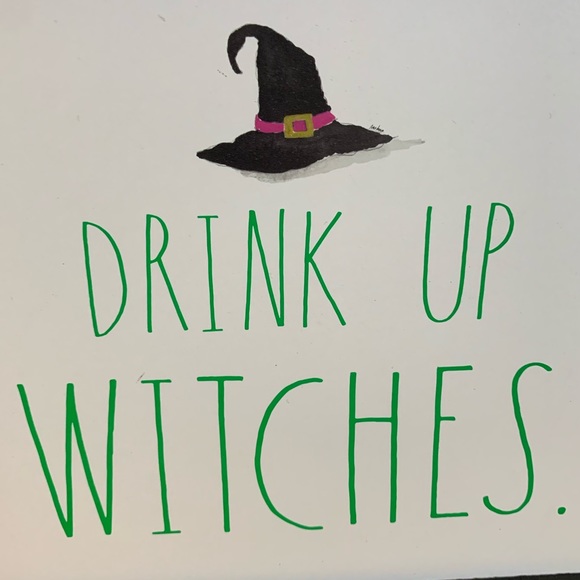 RAE DUNN “DRINK UP WITCHES” FARMHOUSE WOOD SIGN - Picture 2 of 9